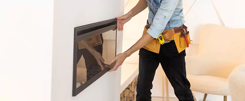 Metal Fireplace Installation in Huntington Station, New York