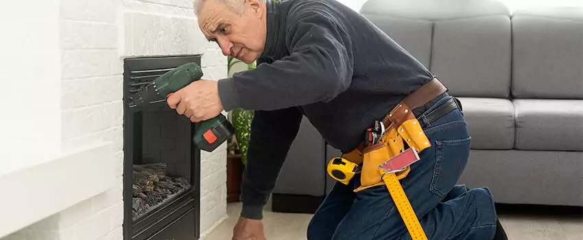 New Indoor Fireplace Installation in Huntington Station, New York