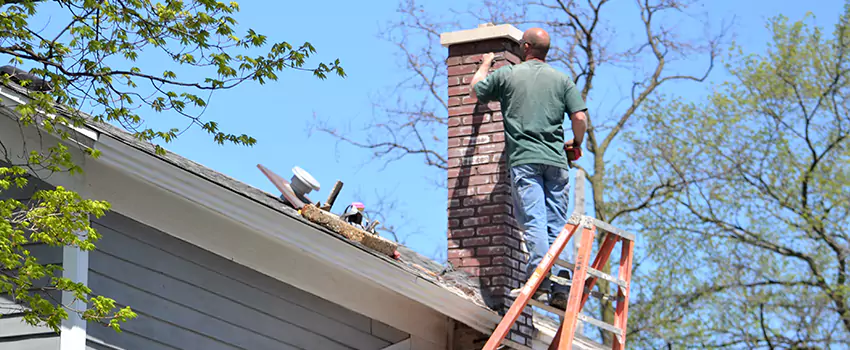 Vinyl and PVC Chimney Flashing Installation in Huntington Station, NY