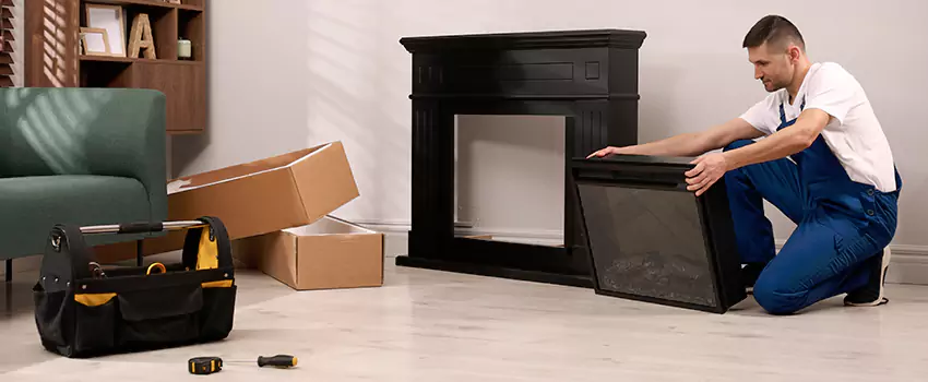 Old Rusted Metal Fireplace Repair And Replacement in Huntington Station, NY